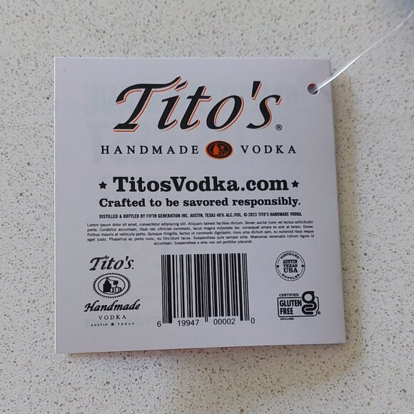 NEW - Tito's Set of 2 Canvas Craft Vodka Drawstring Bags - Picture 6 of 9